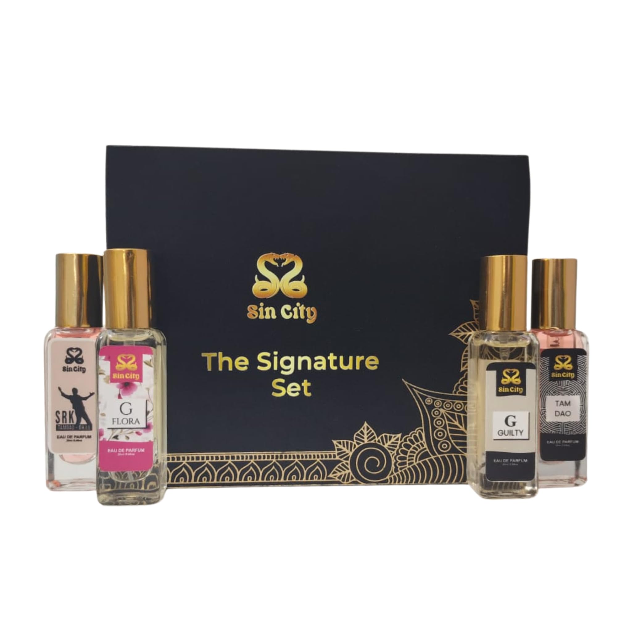 Premium Perfume Set for Unisex - 4 x 20ml | SRK, Floral, Guilty, Tam Dao | Luxury Fragrance Set-picture-40