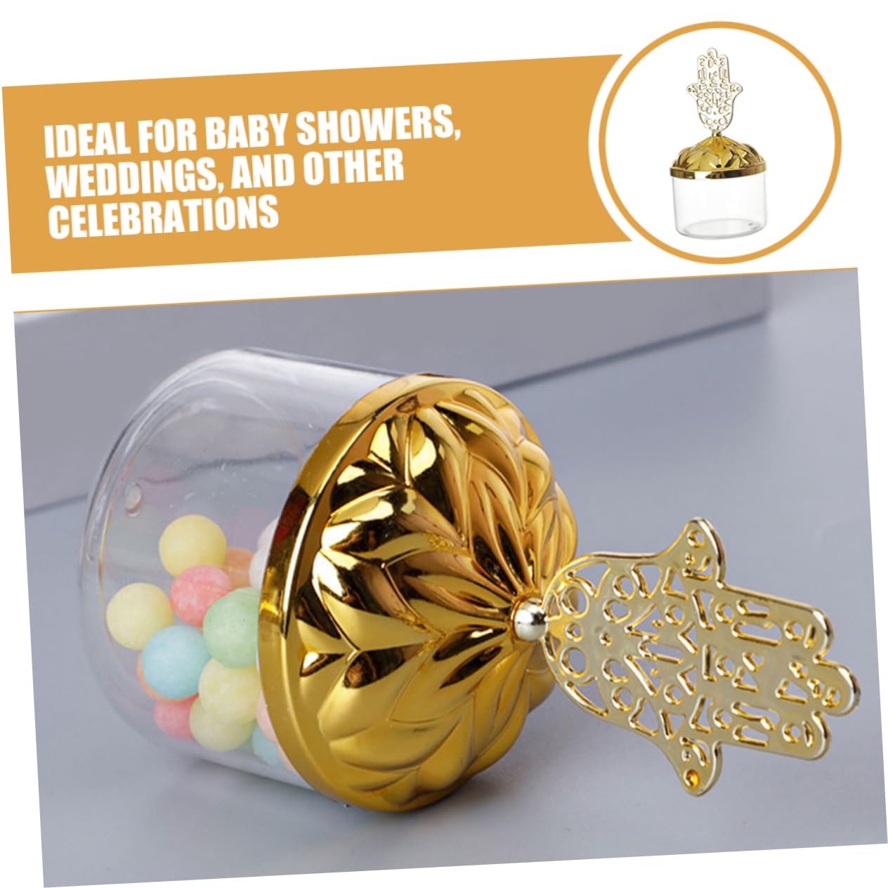 24 Transparente Geschenkboxen für Hochzeit mit Deckel | Wiederverwendbarer Kunststoff, Elegante Form für Feiern und Partys, auch Pralinenschachtel Nutzbar