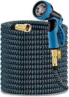 HBlife Expandable Garden Hose 100FT, Flexible Lightweight Water Hose with 9 Function Nozzle