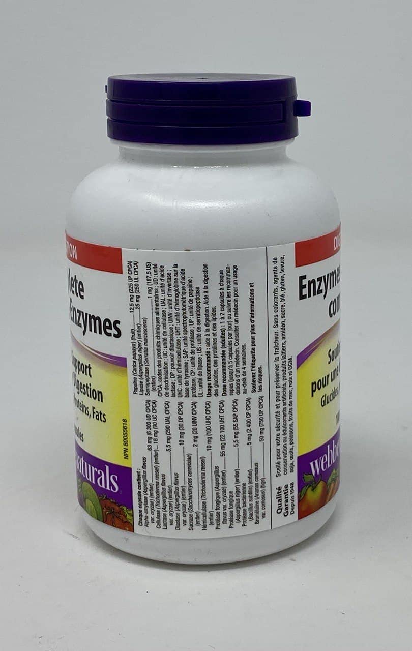 ber Naturals Complete Digestive Enzymes, 180 Capsules Buy Online in United Arab Emirates at