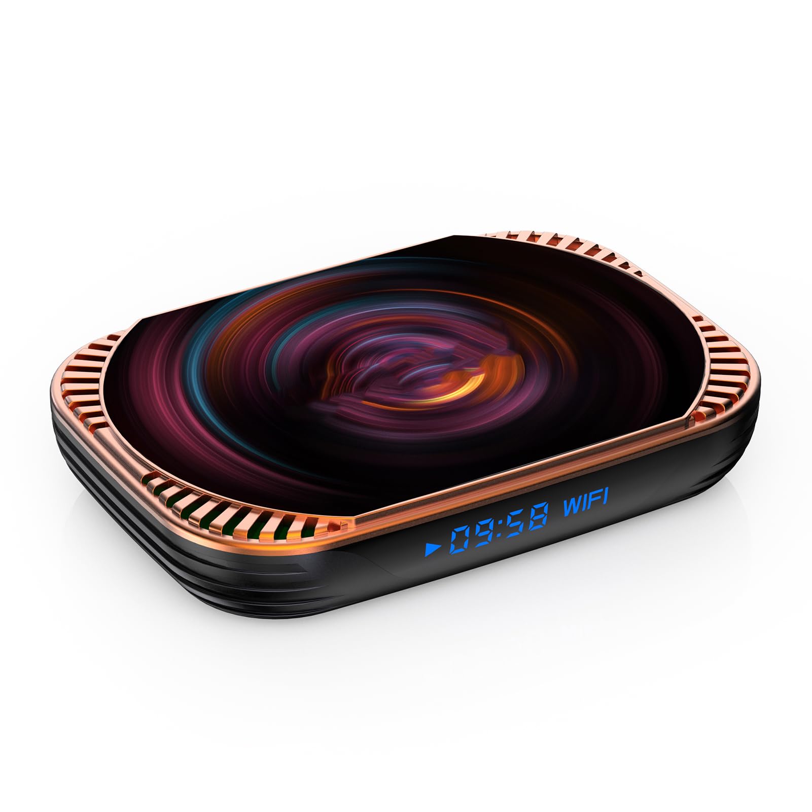 Domary TV Box 8K Processore Dual WiFi Quad Core da 4 GB RAM per Streaming | , WiFi Dual-band 2.4G/5G, RAM DDR3 da 4 GB, Decodifica Video 8K, Supporta USB 3.0 e Scheda TF