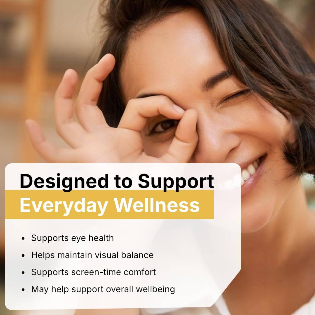 Biotex Vision+ | Marigold Extract with Lutein & Zeaxanthin | Ayurvedic Eye Wellness Capsules | For Screen Users & Adults | 500mg | 60 Veg Capsules | Gluten-Free | Soy-Free — Amazon image 5