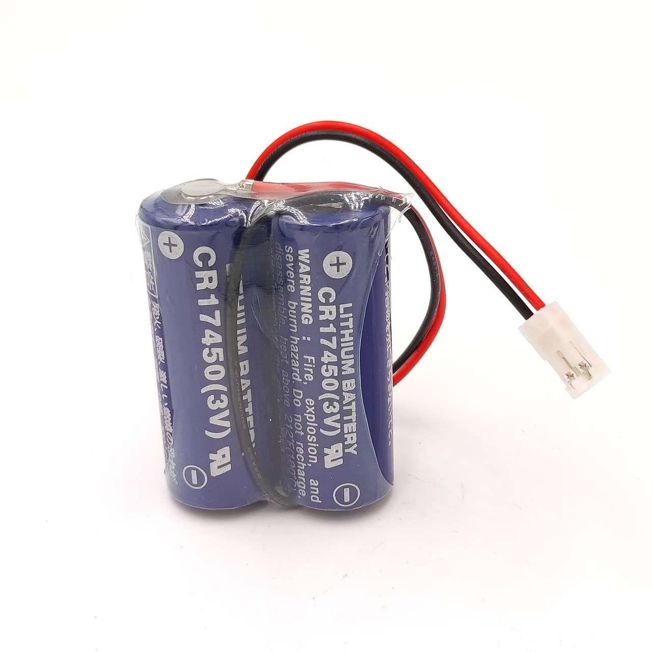 2Set Battery Pack CR17450-2WK27 / D80UB016170 3V Replacement PLC Battery 2*CR17450 Battery Pack for Mazak 2CR17450 3V Battery