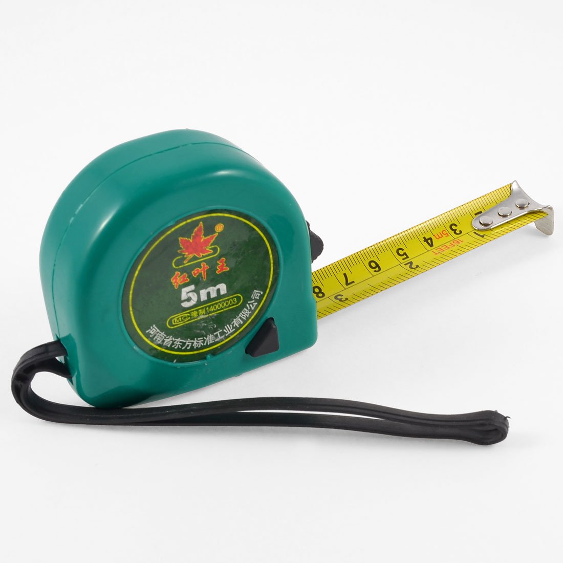 Aexit 5M Jade Tools & Home Improvement Color Self Retractable Black Lock Button Tape Measures Measureing Tape