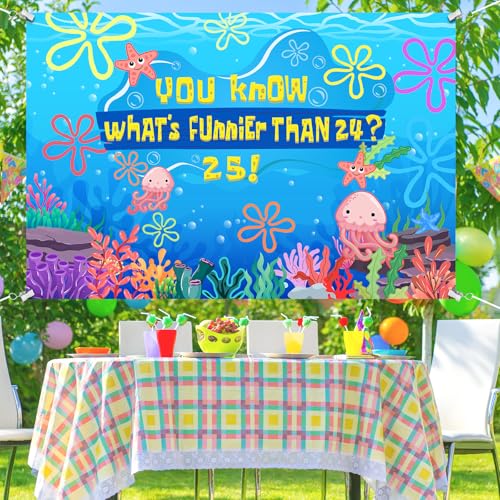 Fondo Azul para Fiesta Temática Oceánica 5 x 3 pies miniatura 5