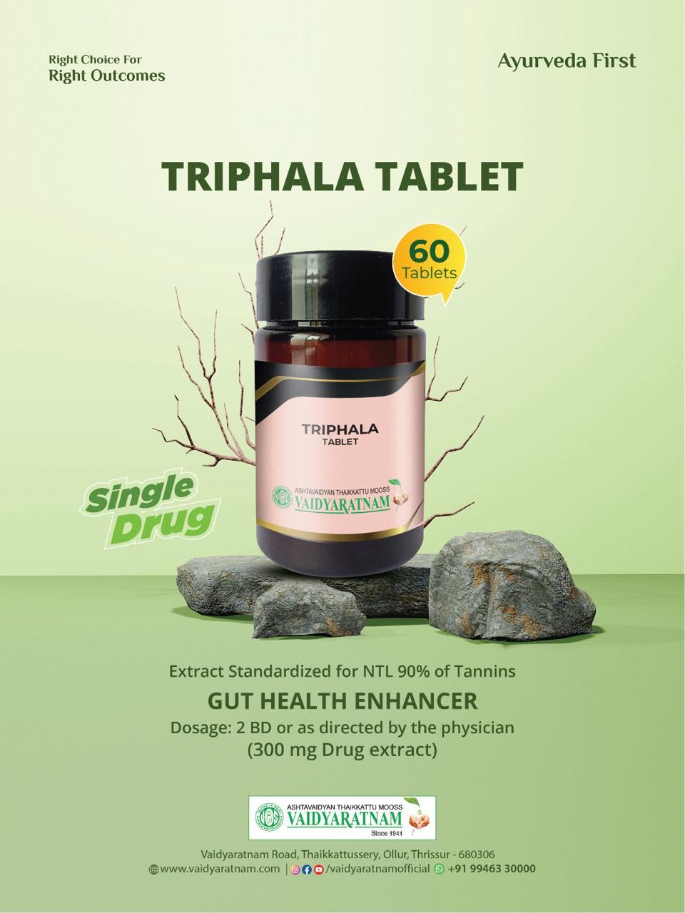 VAIDYARATNAM TRIPHALA TABLET SNMA (B0C9ZY9BYH) Amazon Price History, Amazon Price Tracker