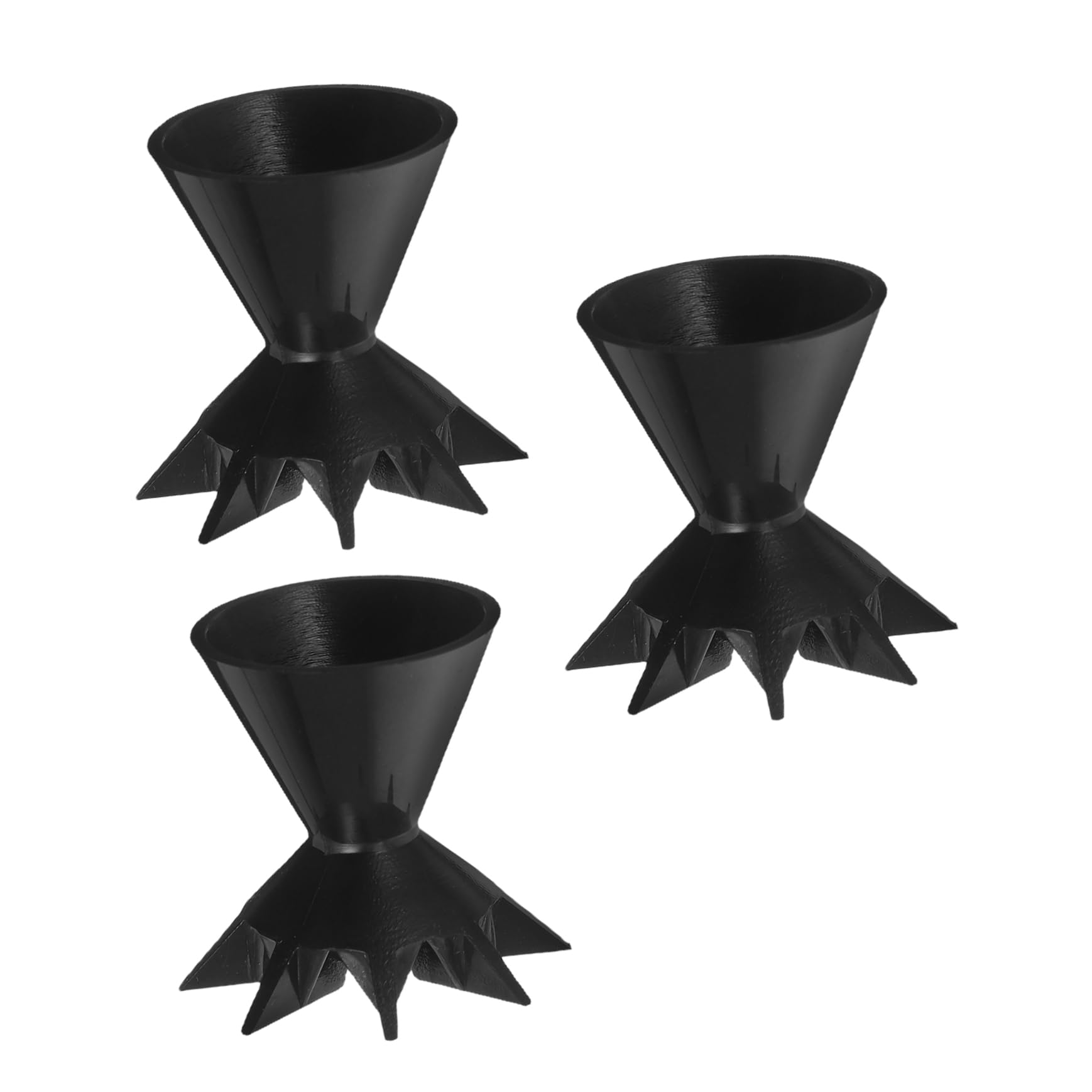 Beatifufu Flower Pour Painting Cups 3pcs DIY Plastic Paint Supplies 7-Leg Funnel Paint Pouring Split Cups for Art Projects
