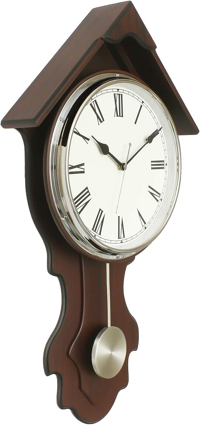 Buy Titan Modern Metallics Pendulum Analog Clock - Black - W0086Mp01 ...