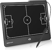 Newnaivete 12.8 Inch LCD Electronic Soccer Tactical Board - Football Coach Marker with Stylus, One-Click Erase Training Tablet