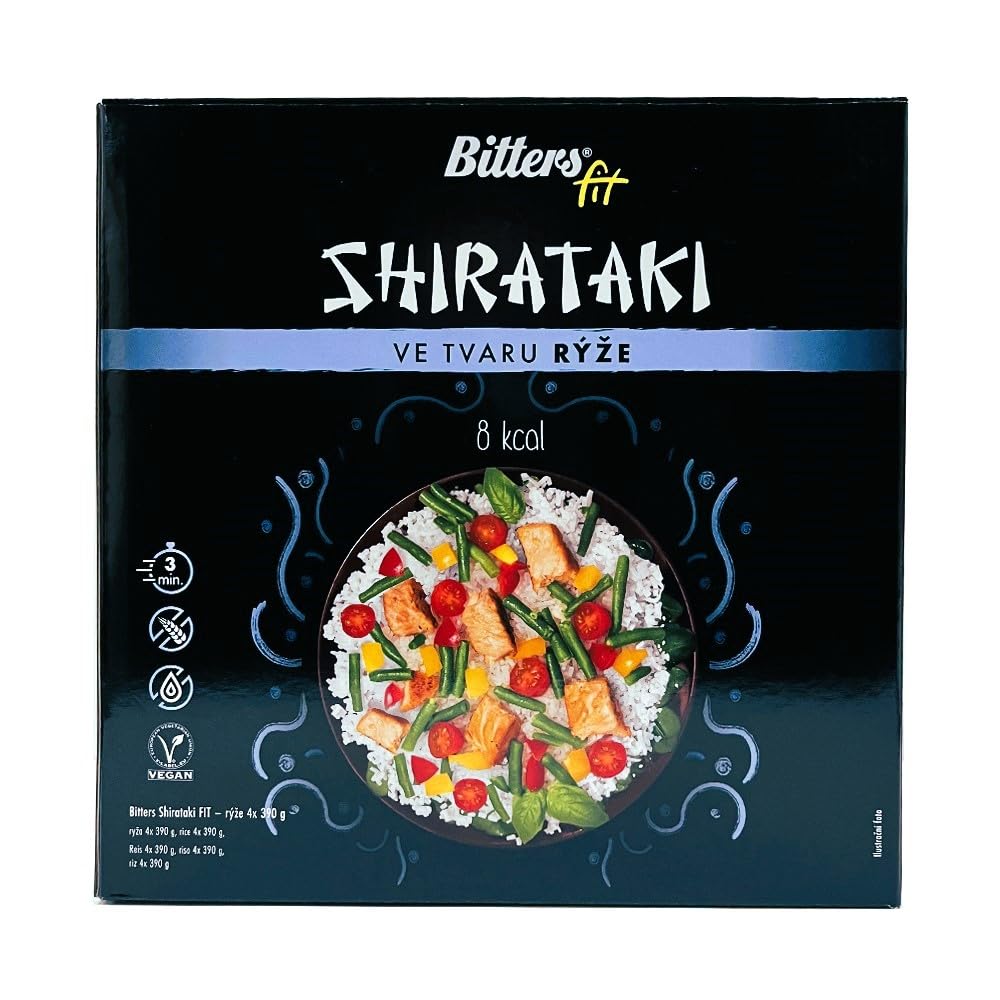Bitters Shirataki di Konjac Pasta - Riso - 16x390g (senza liquido 16x250g)