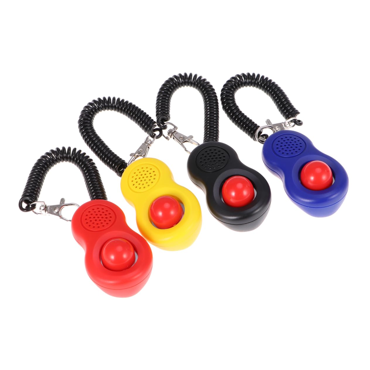 Milisten 12pièces Kit Clicker Entraînement pour Chiens Et Chats Outil Professionnel avec Dragonne Élastique Et Anneau Ajustable Clicker De Dressage pour Obéissance Et Tricks