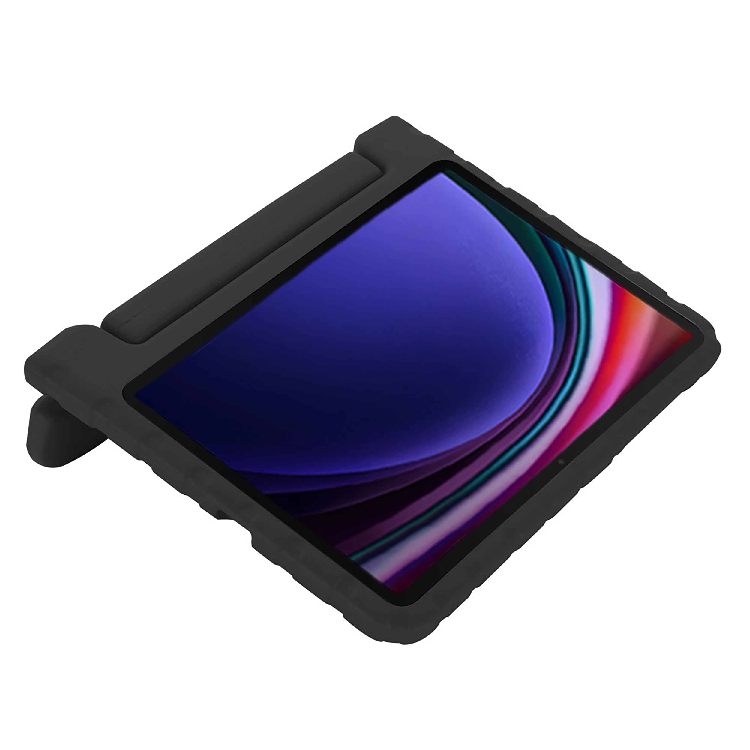 Tablet-Hülle für Kinder geeignet für Samsung Galaxy Tab S9 / S9 FE / S10 FE / S10 Lite - Kinderhülle Tablet Classic - Schwarz