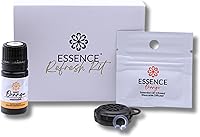 Vista 25 de Essence - Difusor nasal de aromaterapia portátil, anillo de nariz de aceite esencial de bergamota, inhalador de silicona para apoyo del estrés