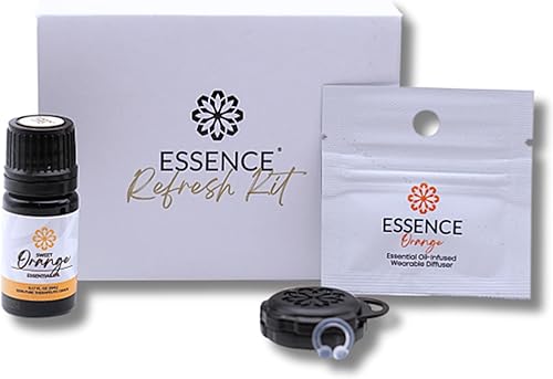 Vista 103 de Essence - Difusor nasal de aromaterapia portátil, anillo de nariz de aceite esencial de limón, inhalador de silicona para apoyo al estrés