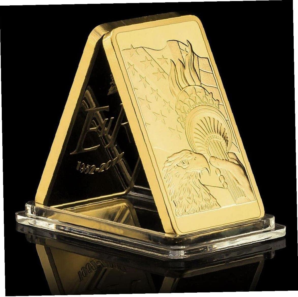 Amazon.co.jp: アメリカ 自由の女神 記念コイン Usコイン クラフト コレクション チャレンジコイン ホーム デコレーション ギフト  1個 ゴールド : ホビー