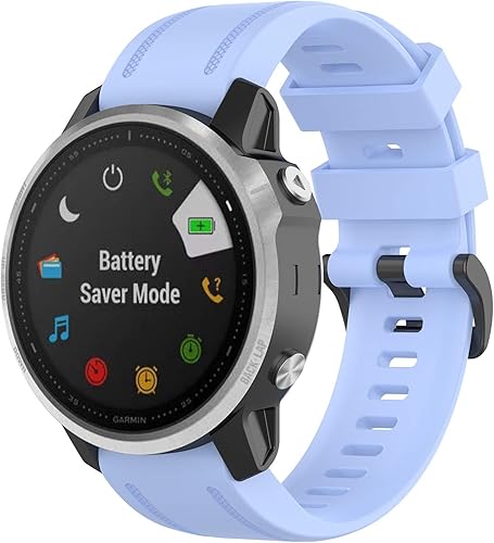 Vista 24 de Correas de reloj Garmin Fenix 6S Pro para mujeres y hombres, Fenix 5S Plus Band de 0.787 pulgadas (0.787 in), correas de repuesto de silicona