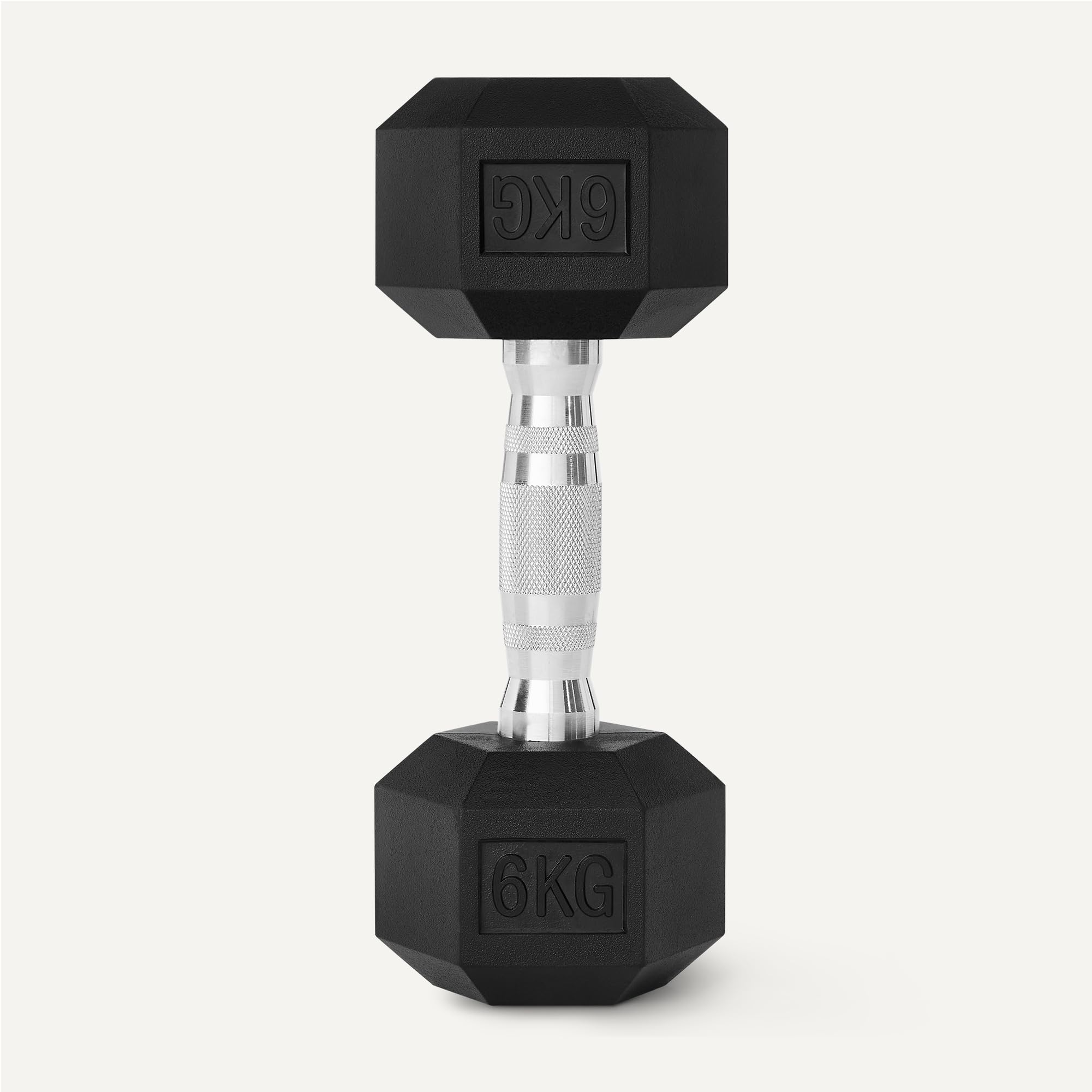 Amazon Basics Rubber Encased Hex Dumbbell Weights Set