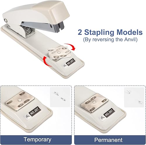 Miniatura 4 de PATIKIL 10 engrapadoras de escritorio con 6000 grapas grapadoras de escritorio estándar para oficina capacidad de 25 hojas 266 para oficina hogar
