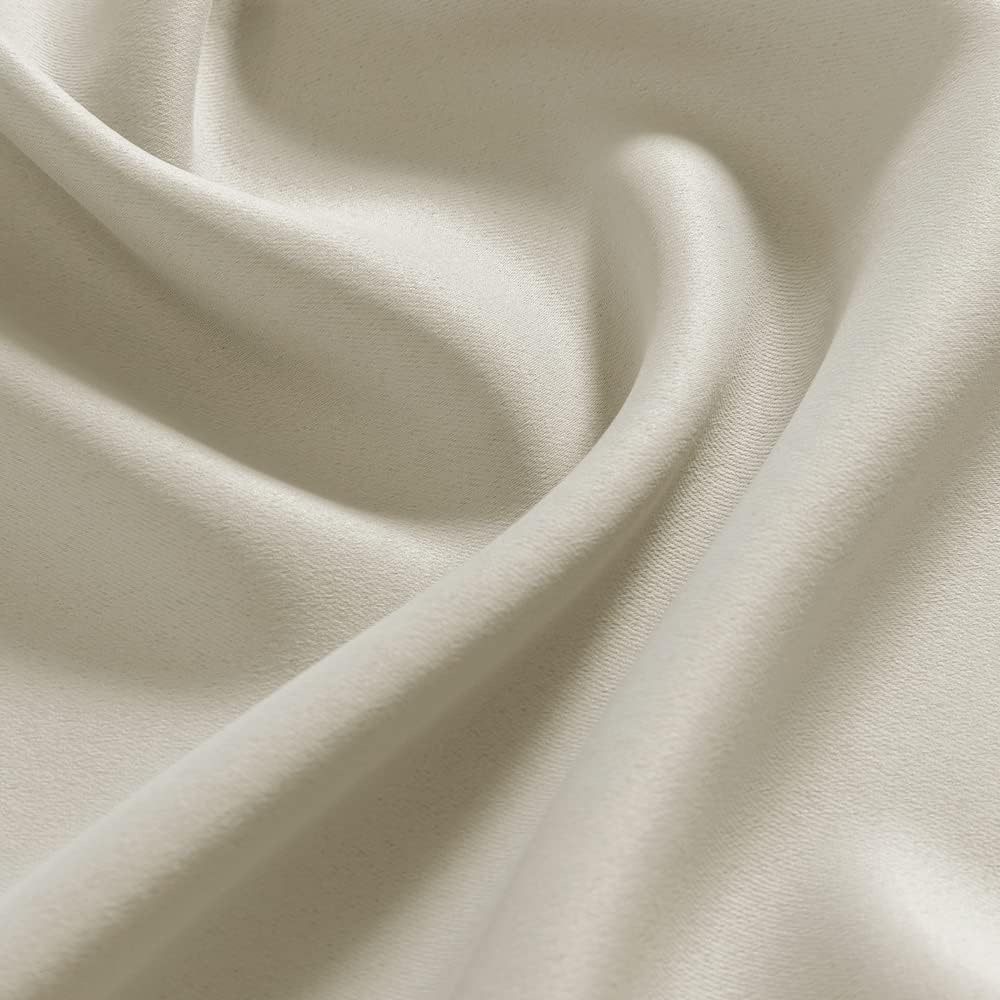 XTMYI Boho Valances for Windows 2 Pack,Rod Pocket Blackout Farmhouse Valance for Living Room Bedroom Bathroom,Ivory/Cream Color/Colored