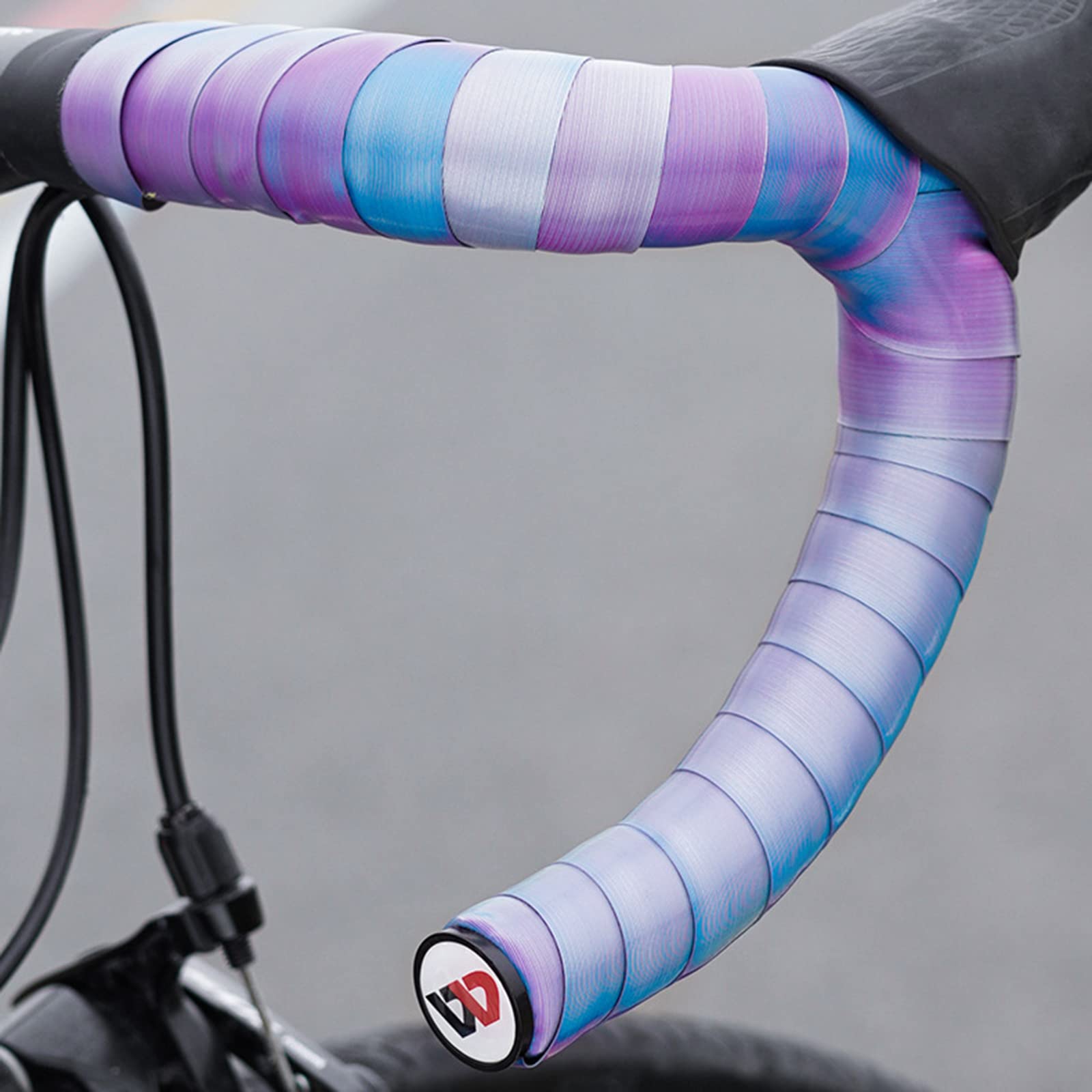 RANRAO Fahrrad-Lenkerband, Rennrad-Schaumstoff-Griff, Fahrrad-Klebeband, EVA, rutschfest, Rennrad-Lenkerband, Gradient Griffe, 2 Rollen für Straße, Kiesfahrräder Sport & Freizeit