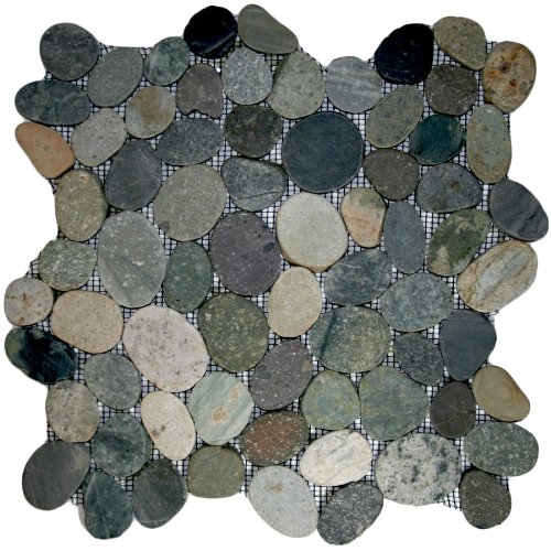 CNK Tile Sliced Bali Ocean Pebble Tile - 12" x