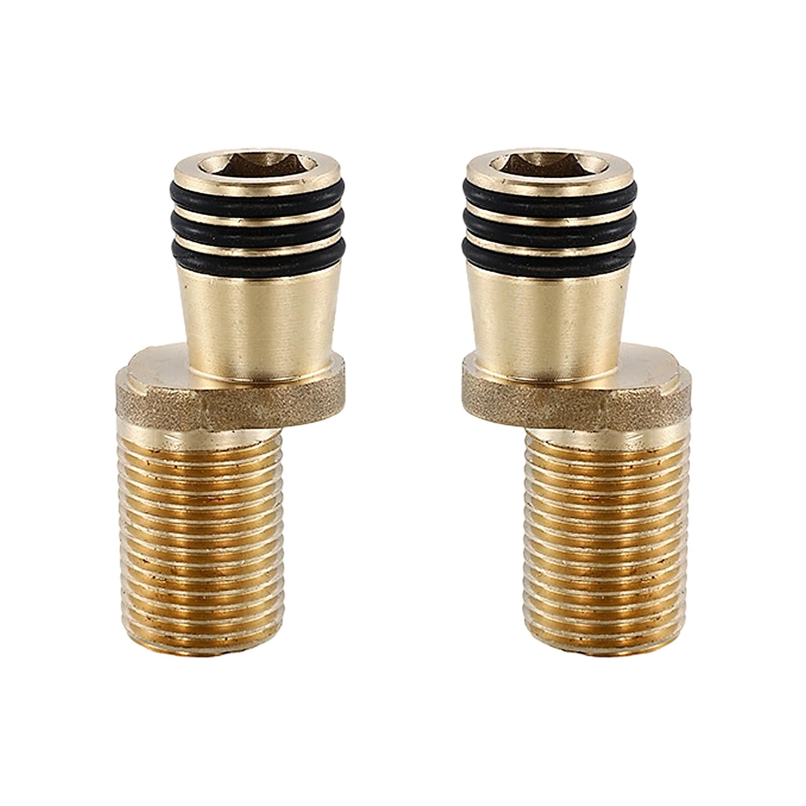 2 Divisions Modifiable Curvilinear Shower Faucet Parentheses Closed Hoop Encompassed Space Saving Permanent Bathroom Addons Double Shower Arm Holder Bronze Alloy
