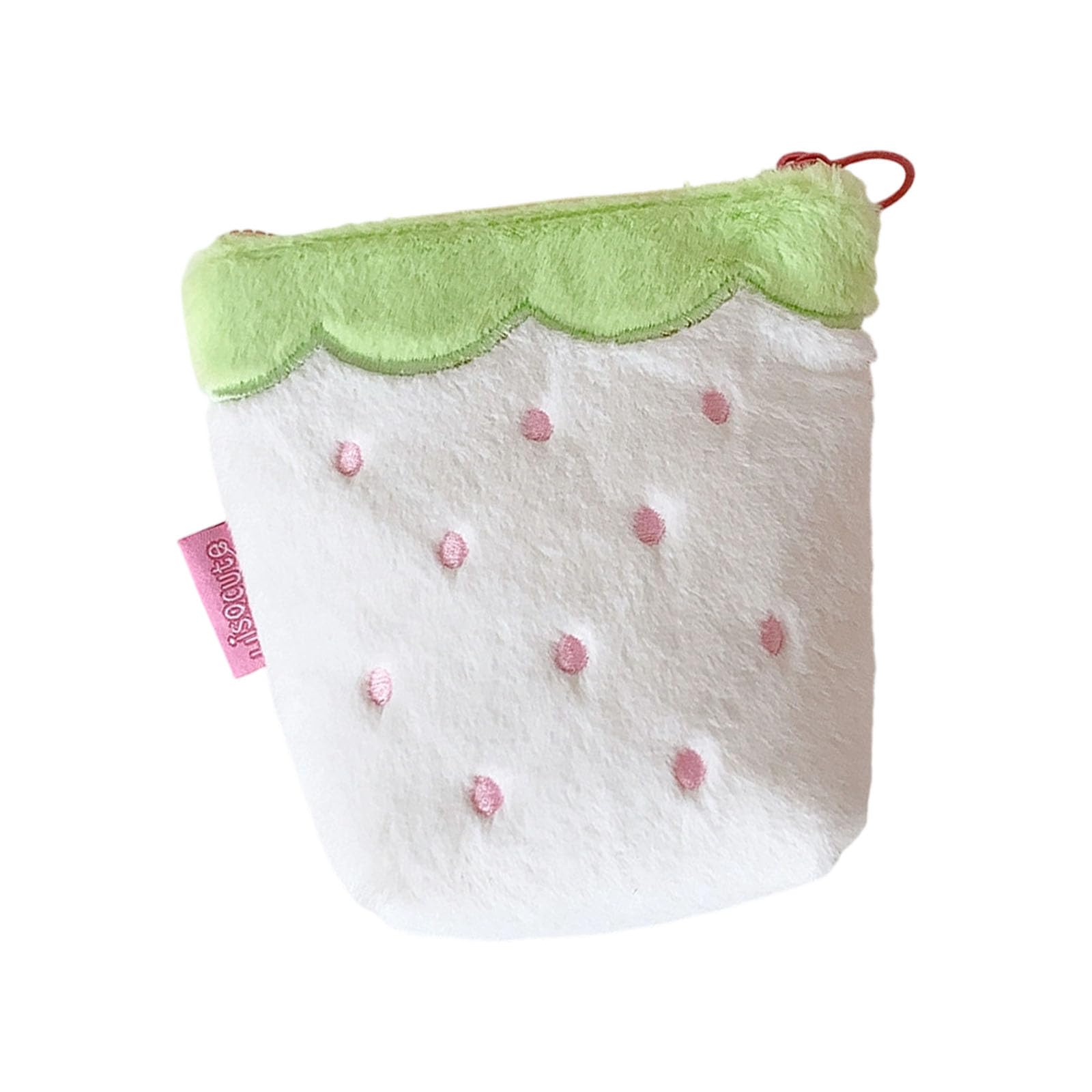 ZEPFJHE Strawberry Designs Holder for Storing Earrings Keys and Tiny Objects Storage Container Soft Cosmetic Planner