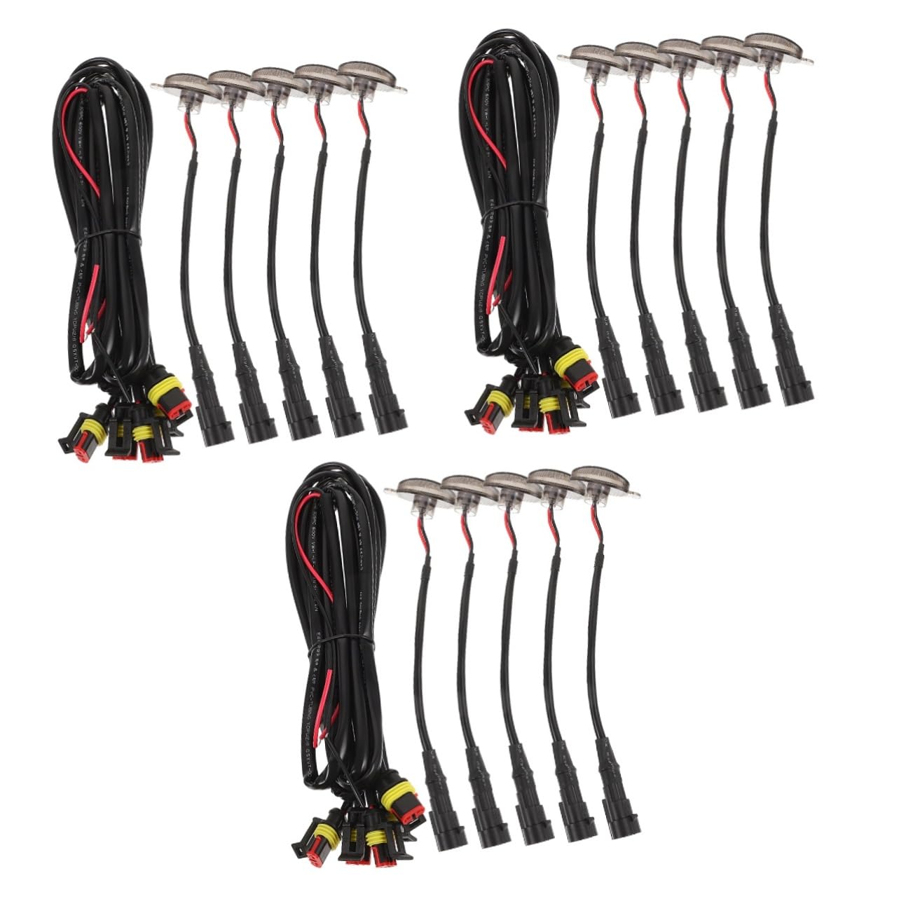 Gatuida 3juegos Luces Led Para Rejilla Delantera De Automóvil Decorativas y Funcionales Luz Diurna Grille Instalación Rápida y Resistente De Conector Para Camiones y Coches