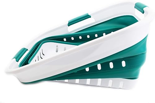 Miniatura 3 de SAMMART Juego de 2-30L (8 galones) cestas plegables de plástico para la ropa sucia Contenedororganizador plegable Tina de lavado portátil Cestas