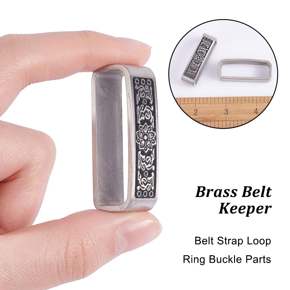 OLYCRAFT Soporte para trabillas para cinturón de metal, hebilla de repuesto para hombre