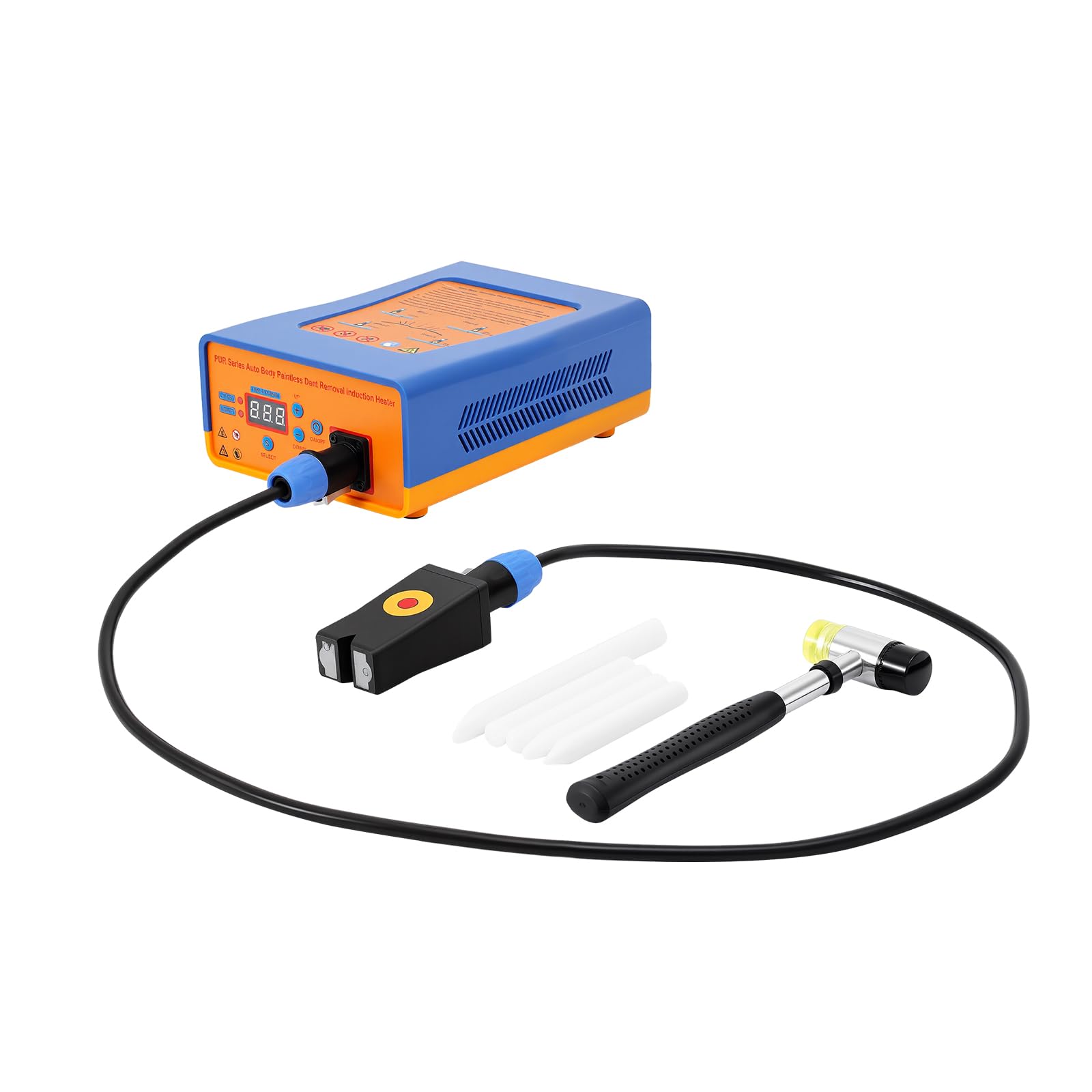 Professionelles Auto Dellen Reparatur Gerät elektromagnetische Induktionsheizung lackschonend ohne Bohren Ausbeulwerkzeug einstellbar leicht tragbar für Werkstatt Garage Auto Detailing DIY