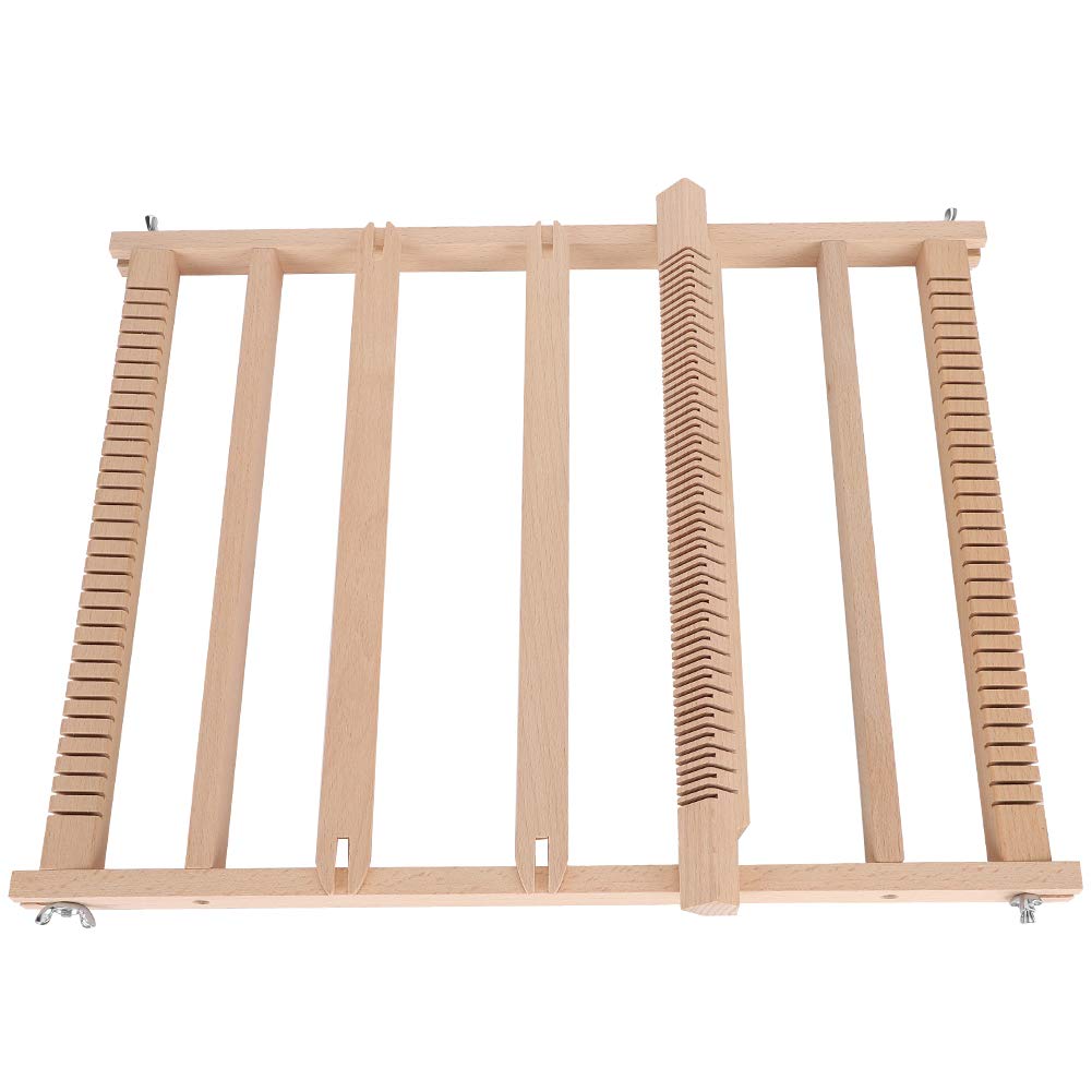 Adfaga Kit telaio per tessitura, grande lavoro a maglia fai da te in legno per principianti Set artigianale per arazzi fatti a mano con superficie liscia per realizzare sciarpe, ta