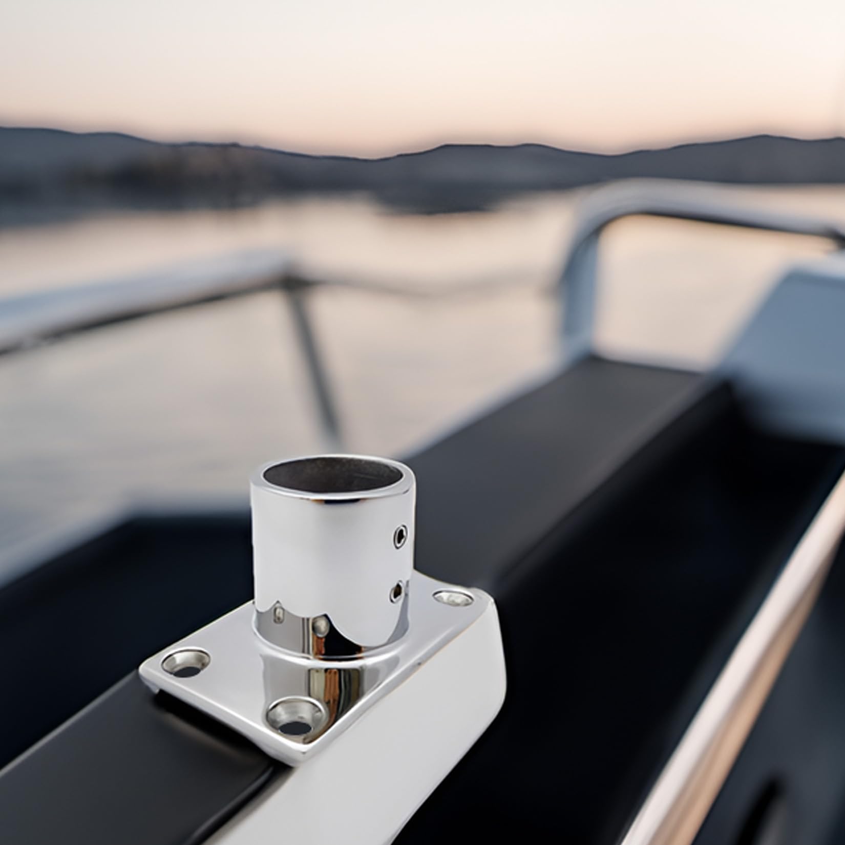 RANYUSS 316 Stainless Steel Boat Hand Rail Fitting - 60/90 Degree, 1-1/4" Rectangular Base - View #6