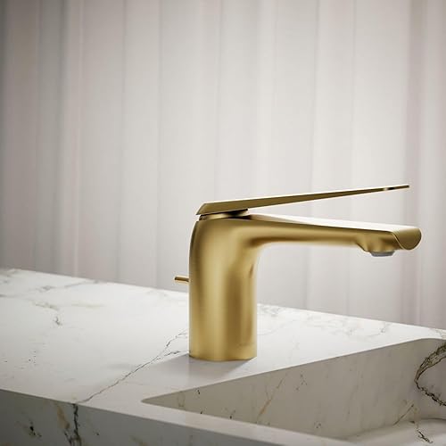 Miniatura 2 de Kohler 97345-4-2MB AVID Grifo de un solo mango, latón moderno cepillado vibrante, 1.2 GPM