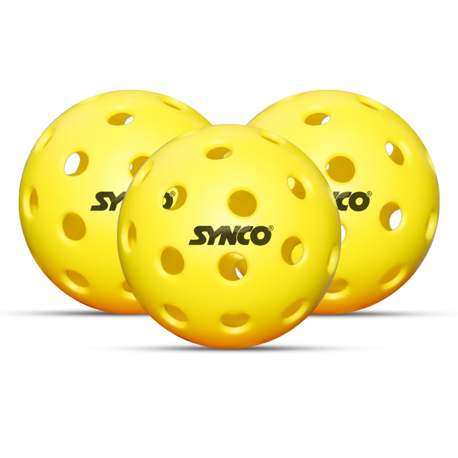 Synco Pickleball Ball S40 Pack of 3 | Performance Outdoor Pickleball | 40 Holes Pickleball for Tournament and Competition | Perfectly Balanced | High Bounce Durable Ball | Ideal for All Skill Levels-image-18