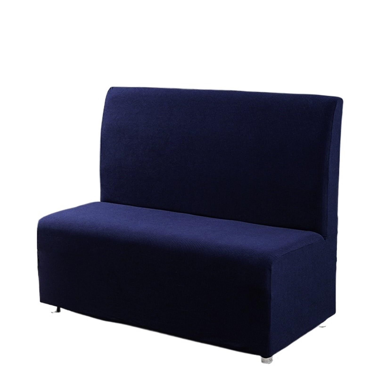 GCYEIDMA Armless Sofa Slipcover Armless Sofa Cover Elastic Thickened Corn Velvet Hotel Restaurant Stretch Covers Slipcovers(Color 12)