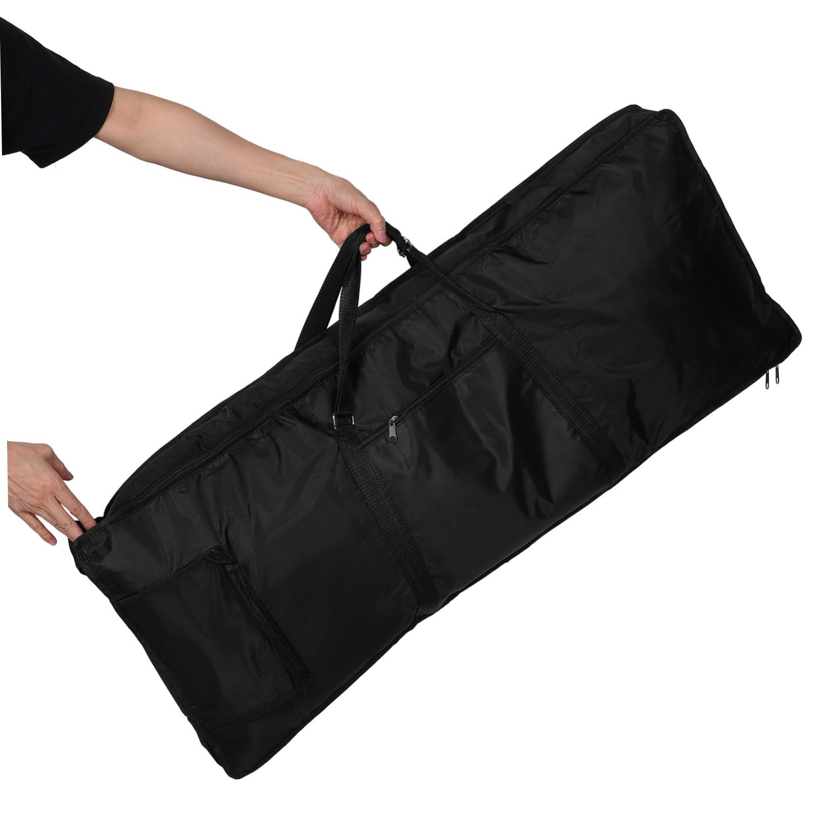 Borsa per Tastiera Elettronica 61 Tasti Spallacci Doppi | Oxford, Imbottitura Ispessita, Capienza Ampia per Spartiti e Accessori