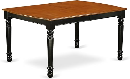 Miniatura 5 de East West Furniture DOAV9-BCH-W - Juego de mesa de comedor de 9 piezas, incluye una mesa de comedor rectangular con hoja de mariposa y 8 sillas de