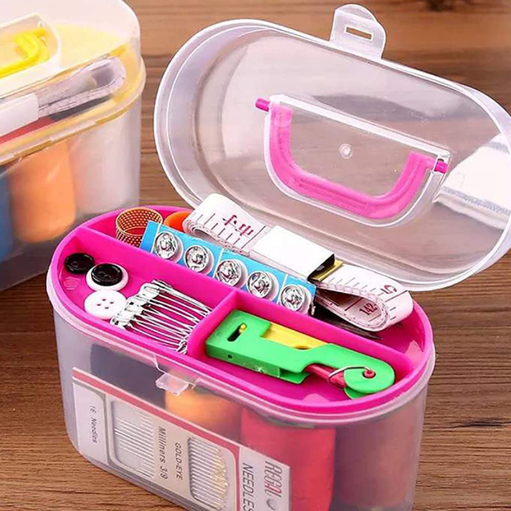 BBstore Sewing Kit - For Beginner, Traveller, Emergency Clothing Fixes, Accessories With Storage Box, Portable Sewing Thread, Family Clothes Repair Set, Hand Sewing Kit, Quick Fixes