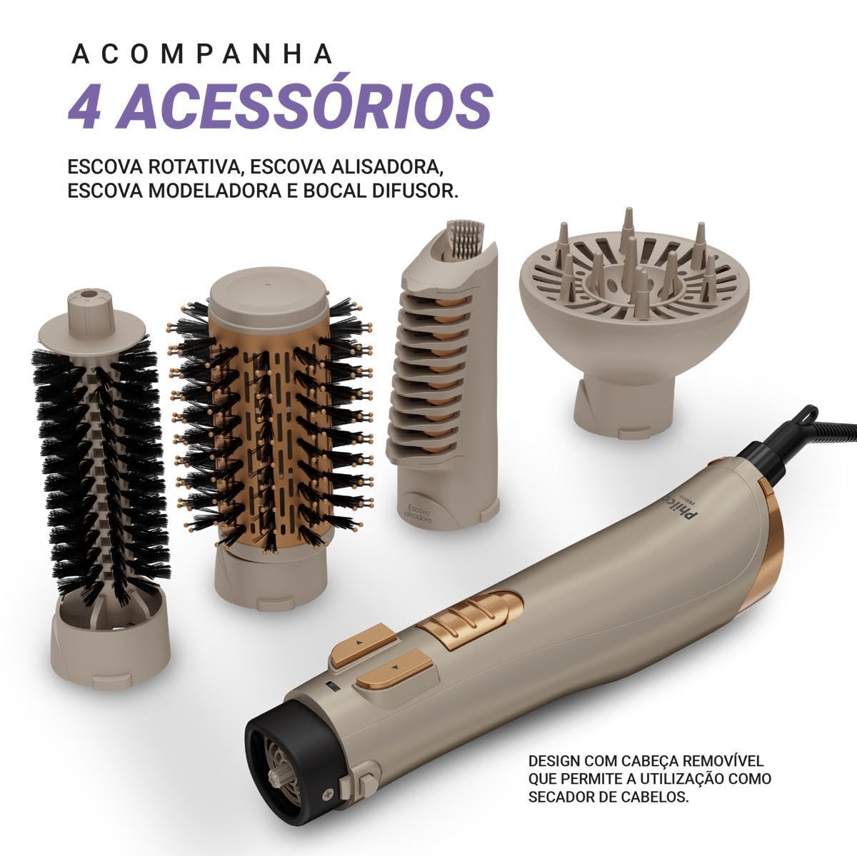 Escova Rotativa Philco 5 em 1 Bivolt 1300W PER03 em promoção! Veja a oferta e mais achadinhos de Cabelos 7 Hoje é o melhor dia para comprar Escova Rotativa Philco 5 em 1 Bivolt 1300W PER03 com aquele preço maroto! Promoção! Aproveite a oferta! 7