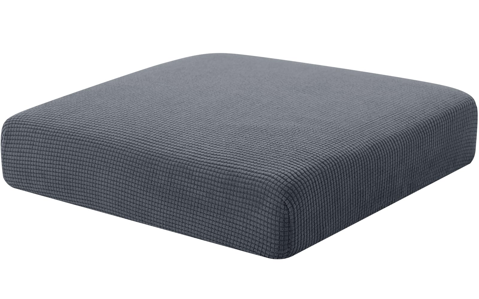 Hokway Stretch Couch Cushion Slipcovers Reversible Cushion Protector Slipcovers Sofa Cushion Protector Covers(Gray, Small)