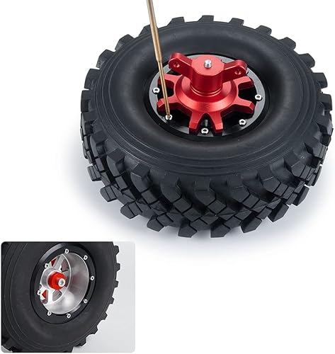 Miniatura 3 de RCLIONS 1.92.2 pulgadas RC Beadlock Rueda Hub Instalación y eliminación de neumáticos Conjunto de herramienta para TRX4 SCX10 110 RC Crawler Piezas