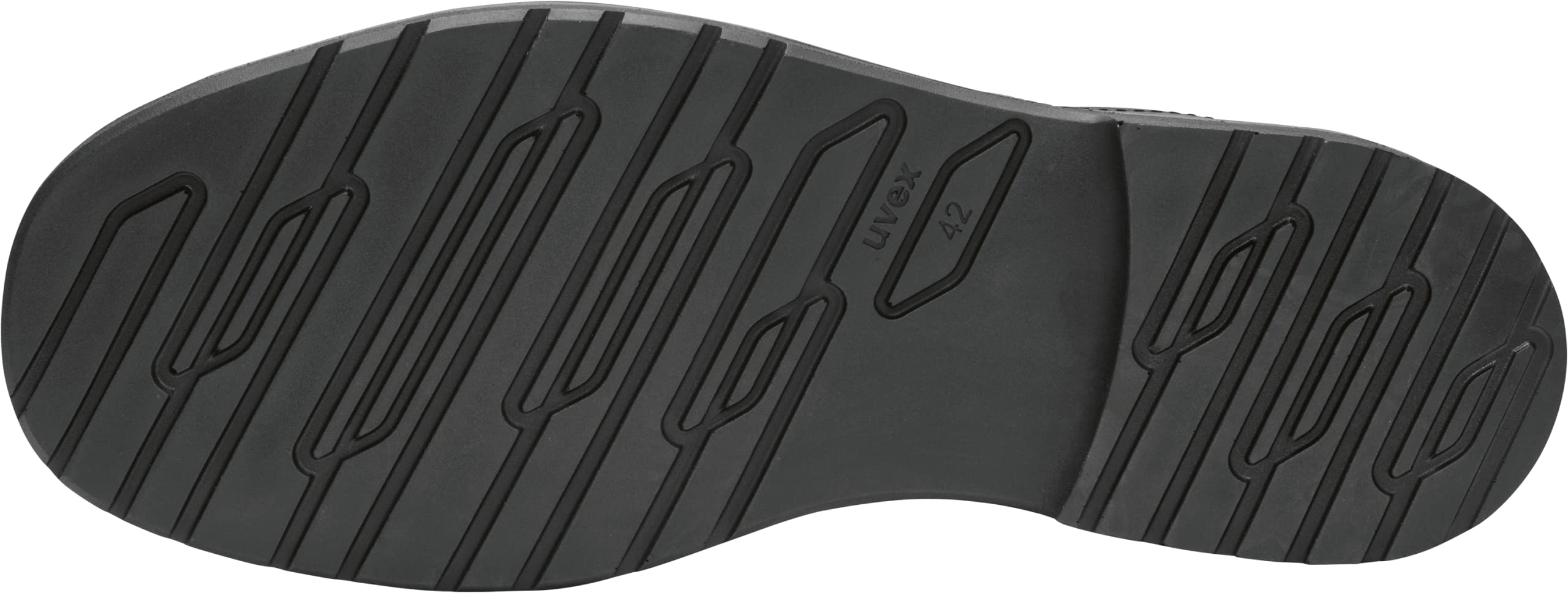 Uvex 1 Zapatos de seguridad con puntera de acero, zapatos de trabajo resistentes y transpirables S3 SRC, unisex, color negro, talla 47