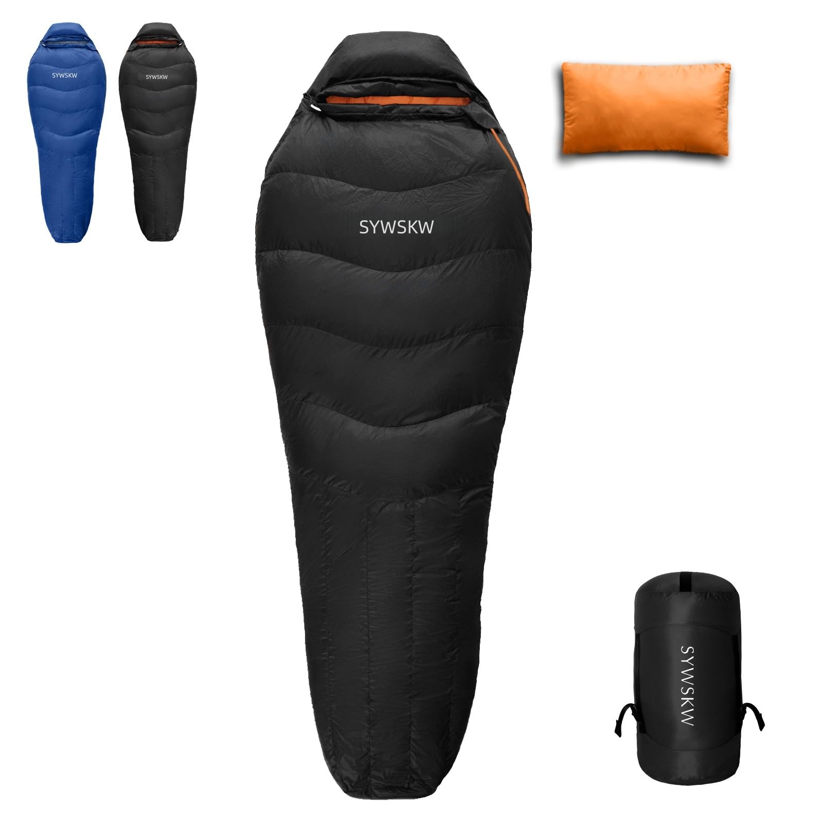 SYWSKW Down Sleeping Bag with Pillow