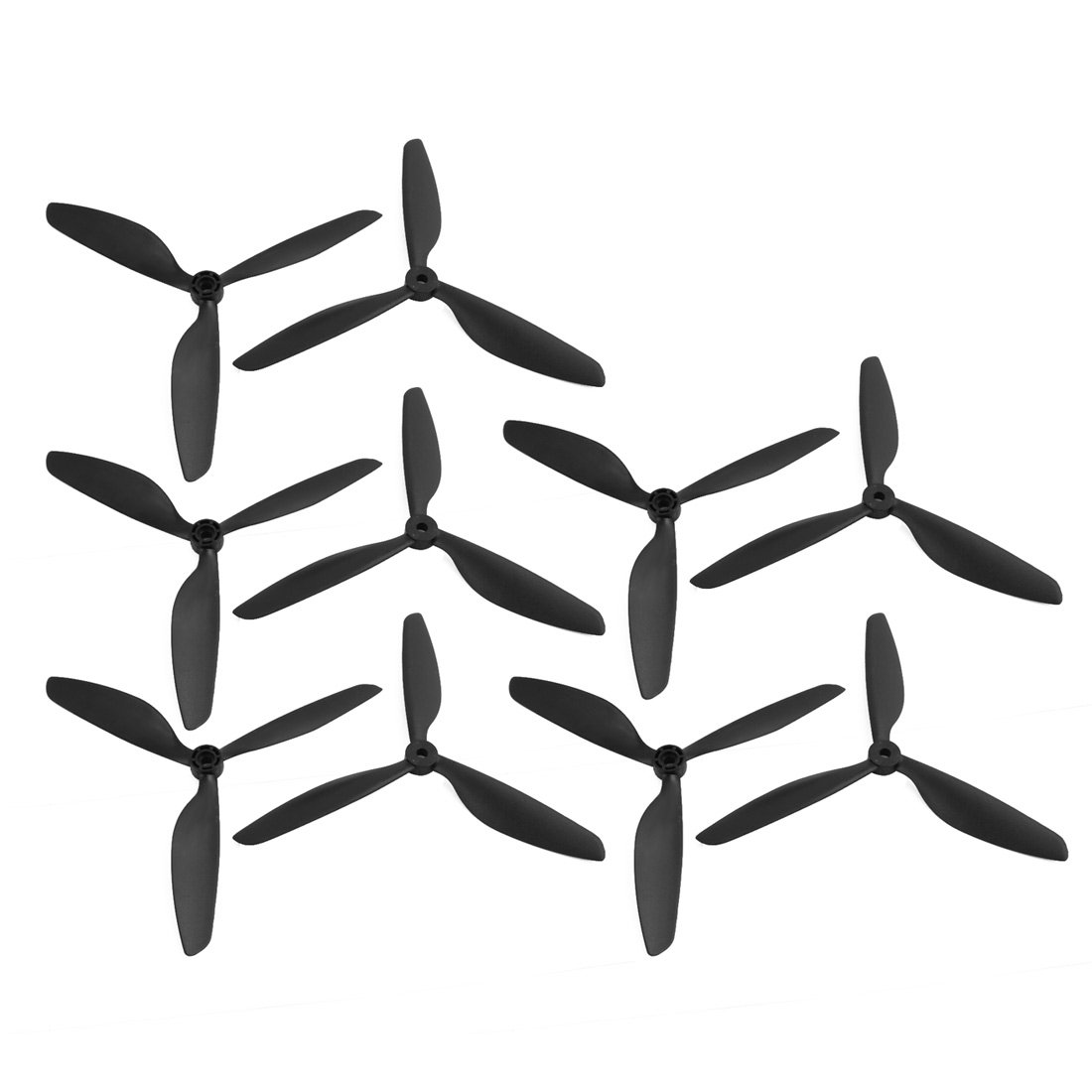 RC-Propeller Paar, 3-Blatt, 9045, Schwarz, Für 6 Mm Welle – Inkl. Adapterringe, Für Modellflugzeuge