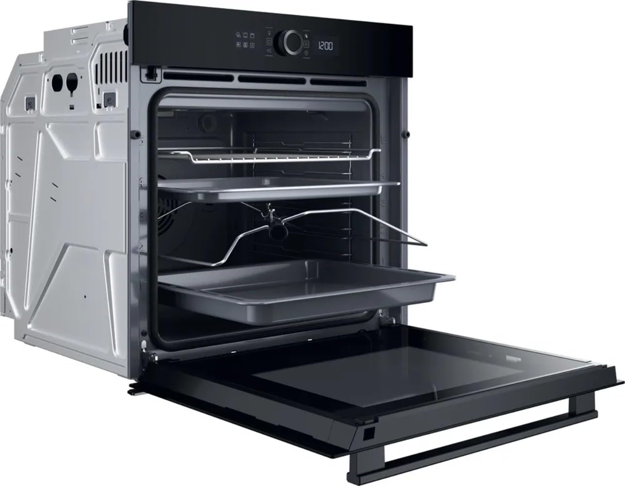 Hotpoint - HA4S80PM0BA Four Encastrable Pyrolyse 73L - 14 Modes de Cuisson, Multifonction - Nettoyage Pyrolytique et Hydrolytique - Classe Énergétique A+ - Noir