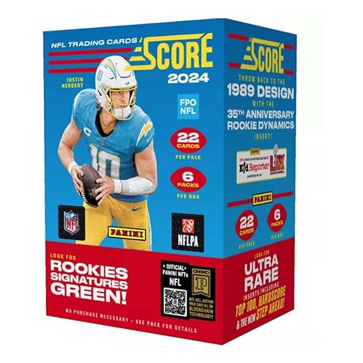 2024 Panini Score Football 6-Pack Blaster Trading Card Box ~ Green Rookie Signatures! (Jayden Daniels, Caleb Williams, Bo Nix)