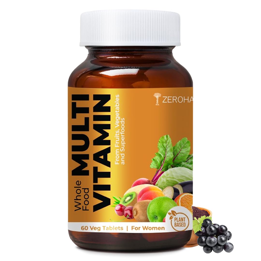 ZEROHARM Whole Food Multivitamin | Women Multivitamin & Multimineral | Vitamin A, C, D, Folic acid, Biotin | Iron, Magnesium, Zinc, Potassium | Skin, energy & immunity, mood & bones-image-18