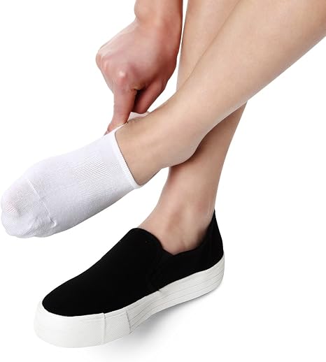 No Show Socks Women Non Slip Low Cut Cotton Liner Sports Casual Socks 10 Pairs 10 Pairs At Amazon Women S Clothing Store