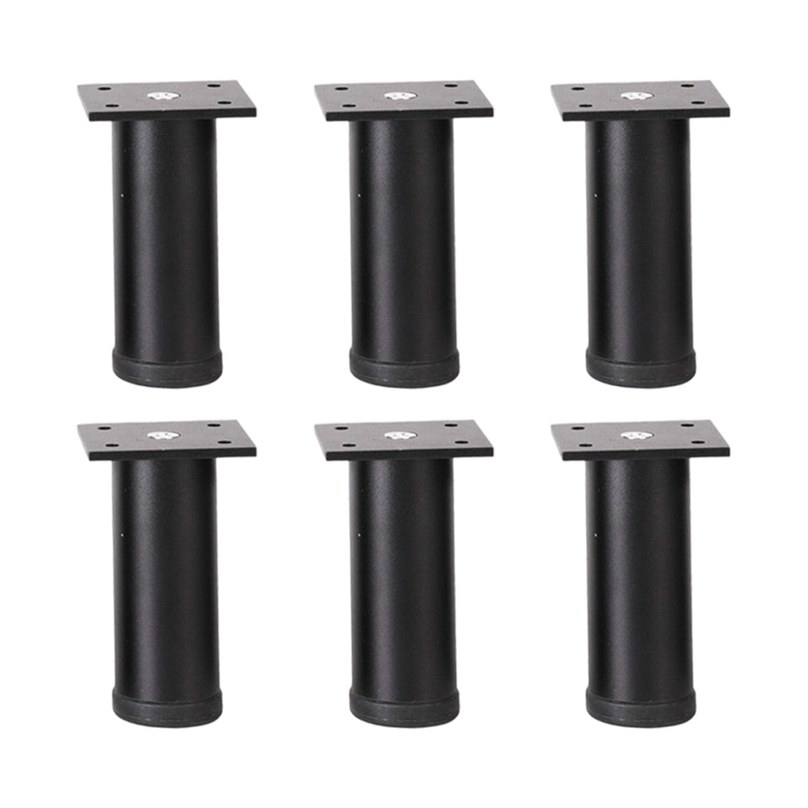 Elnwnnkc Black 6Lots Aluminum Alloys Adjustable Furnitures Feet Modern Styles Bed Leg Elevator For Stable Height Furniture Legs